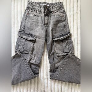 Garage Gray Cargo Women Jeans